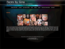 Tablet Screenshot of facesbygina.com